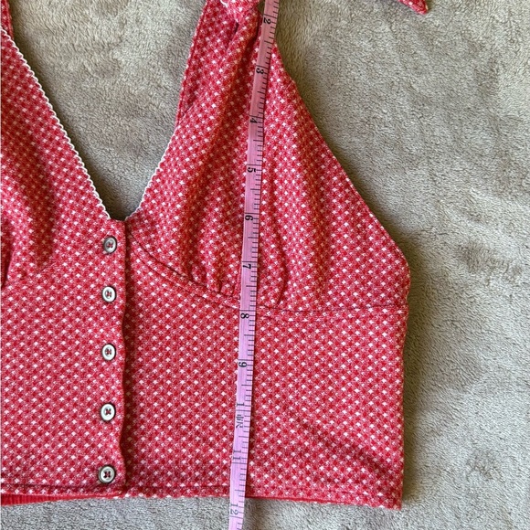 Free People Vibrant Red Knit Top - Picture 4 of 6